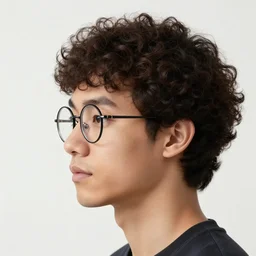 side profile of a man with curly hair and round glasses wearing an aero helmet on a gravel bike, fantasy, digital painting, volumetric light, intricate, sharp, focus, bloom, illustration, highly detailed, concept art, matte, ruan jia, randy vargas, greg rutkowski