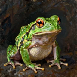 Portrait of a frog, Oil on canvas, Musée du Louvre catalog