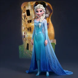 elsa from frozen full body, hyper realistic, hyper detailed, digital art, trending in artstation, cinematic lighting, studio quality, smooth render, unreal engine 5 rendered, octane rendered, art style by klimt and nixeu and ian sprigger and wlop and krenz cushart