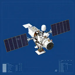 A blueprint of the Sentinel-2 satellite