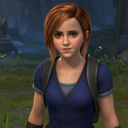 Screenshot of Emma Watson in Starcraft 2