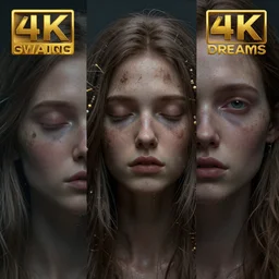 glitched dreams, realistic, 8 k, extremely detailed, cgi, trending on artstation, hyper - realistic render, 4 k hd wallpaper, premium prints available, octane render, award winning, by greg rutkowski