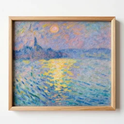 a needle felting of a monet painting