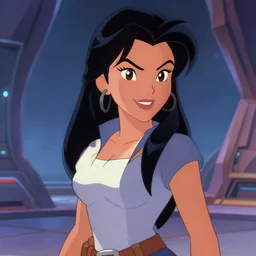 charming filipina woman character portrait, by don bluth, sci - fi environment, highly detailed, dynamic shadows, 4 k, wallpaper - 1 0 2 4