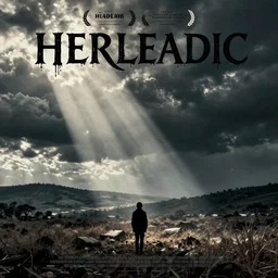 horror movie poster inspired by hereditary, graphic design
