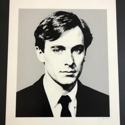 individual handsome alan turing silk screen butcher billy style