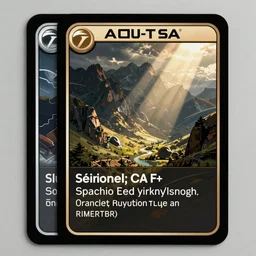 sci - fi trading card designs, artstation
