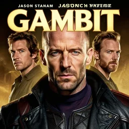 jason statham as gambit, cover page very intricate | cinematic lighting | award - winning | closeup portrait | by donato giancola and mandy jurgens and charlie bowater | featured on artstation