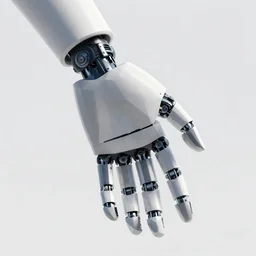 abstract computer generated image of a robotic hand, dystopian, a low poly render by gabriel dawe, surrealism, trending on polycount, generative art, low poly, rendered in cinema 4 d, terragen