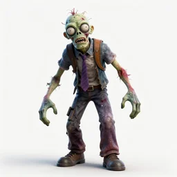 a kaleidoscopic zombie, extremely detailed, sharp focus, wide view, digital illustration