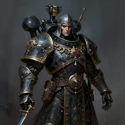 gothic byzantine inquisitor, cyborg, dark fantasy, warhammer 4 0 k, portrait, highly detailed, digital painting, trending on artstation, concept art, sharp focus, illustration, art by artgerm and greg rutkowski and magali villeneuve