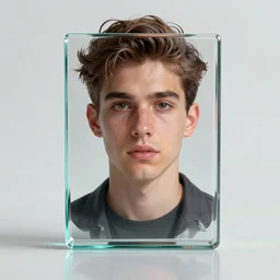 glass, portrait by wlop and loish, digital art