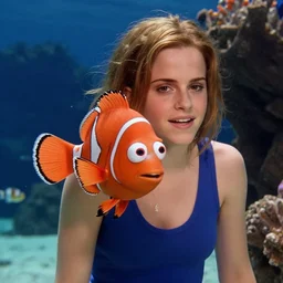 film still of emma watson as a fish in finding nemo ( 2 0 0 3 ),