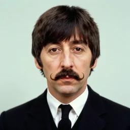 a beatle, moustache, colour photograph, 1 9 6 6