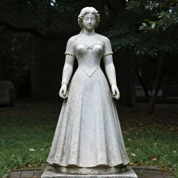 stone statue of a dress