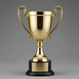A trophy made of gold
