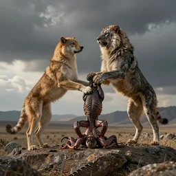male and female predator procreation ritual