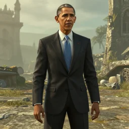 video game screenshot of barack obama in skyrim
