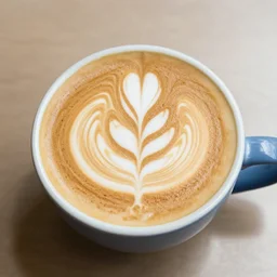 latte art on fire
