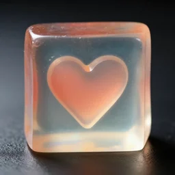 gelatinous cube with a heart in the middle