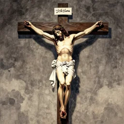 Jesus christ on the cross, by Miura, Kentaro