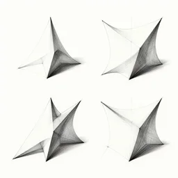 Art demo of four point perspective.