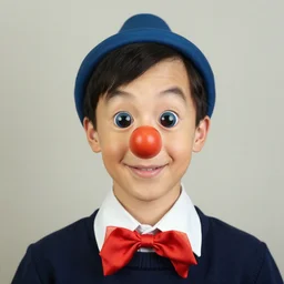 guy wearing fake pinocchio nose