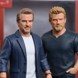 hot toys figurine of guy fieri and gordon ramsay, realistic, up close image, 1 / 1 6 th scale, unopened, listing image, hd