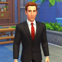 infinite mark zuckerburg in the pataphysical metaverse in the style of sims 3 d