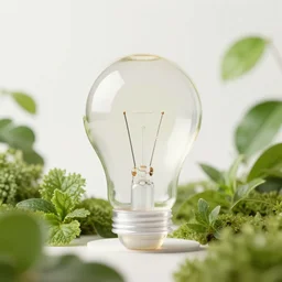 ampoule with transparent health potion, realistic, studio shot, commercial, nature power, plants, healing, wellness, detailed