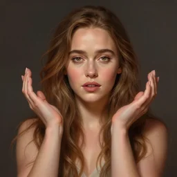Emilia Clarke as a goddess of love and peace, beautiful, only two hands, highly detailed, digital painting, artstation, concept art, smooth, sharp focus, illustration, Unreal Engine 5, 8K, art by artgerm and greg rutkowski and edgar maxence