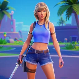 screenshot of taylor swift in fortnite