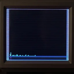 a screen still of perfect dark ( 2 0 0 0 ) in the color scheme of a zx spectrum game
