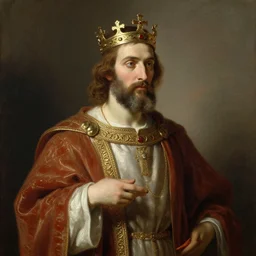 King Solomon with his crown on by William Adolphe Bouguereau