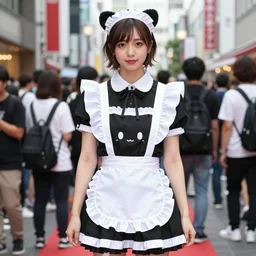 martin shkreli in kawaii maid dress at harajuku tokyo street fashion event, photo from vogue magazine