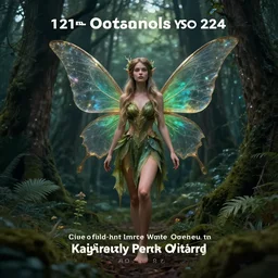 full body pose, hyperrealistic photograph of the magical fairy forest, dim volumetric lighting, 8 k, octane beautifully detailed render, extremely hyper detailed, intricate, epic composition, cinematic lighting, masterpiece, trending on artstation, very very detailed, stunning, hdr, smooth, sharp focus, high resolution, award, winning photo, dslr, 5 0 mm