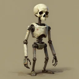 skullrobot, style game life is strange of square enix, trending on artstation, painted by greg rutkowski, render with game the last of us parte ii details
