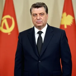 Viktor Orban in style of 1980's soviet propaganda