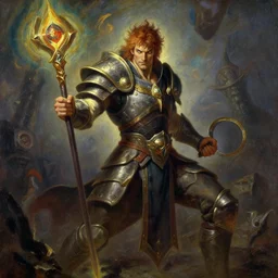 male, warrior, arcane : league of legends, painting by gaston bussiere, craig mullins, j. c. leyendecker, edgar degas