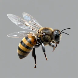 a mechanical bee drone, unreal engine