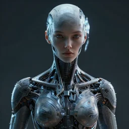 portrait of a cyberpunk cyborg. sci - fi, intricate abstract upper body intricate, wlop, concept art, octane render, deviantart, greg rutkowski, cinematic, key art, hyperrealism,