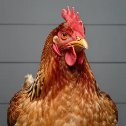 criminal mugshot of a chicken human