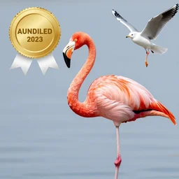 a hybrid between a flamingo and a sea gull, photography, award winning, national geographic channel, discovery channel, 8 k, wildlife, documentary