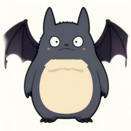 yo - kai watch cute bat monster. symmetrical. by tony sandoval