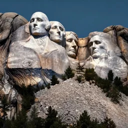 highly detailed professional landscape painting of alien bust carved into the mountains in the style of mount rushmore, trending on artstation, ultra detail, atmospheric lighting, sci - fi, futuristic, cyberpunk