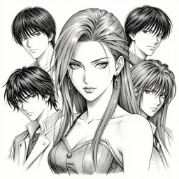 portrait of katarina, pen and ink, intricate line drawings, by craig mullins, ruan jia, kentaro miura, takehiko inoue, greg rutkowski