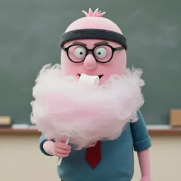 still of jesse pinkman made out of cotton candy, 8 5 mm, f. 1 4, beautiful composition,