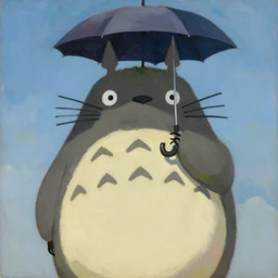 carl spitzweg portrait painting of partially armored totoro with umbrella as overwatch character, medium shot, impasto, asymmetrical, profile picture, organic painting, sunny day, matte painting, bold shapes, hard edges, ambient occlusion, artstation, by huang guangjian, gil elvgren, ruan jia, greg rutkowski, gaston bussiere