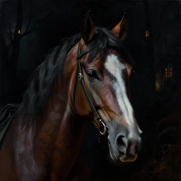 neoclassicist close - up portrait of a the headless horseman. dark black halloween scene background, glowing atmosphere. highly detailed science fiction horror painting by norman rockwell, frank frazetta, and syd mead. rich colors, high contrast, gloomy atmosphere. trending on artstation and behance.