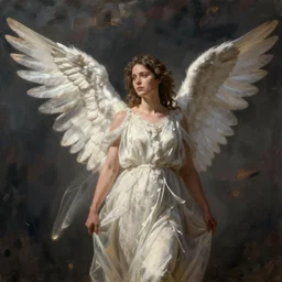 bree williamson as an angel by william waterhouse